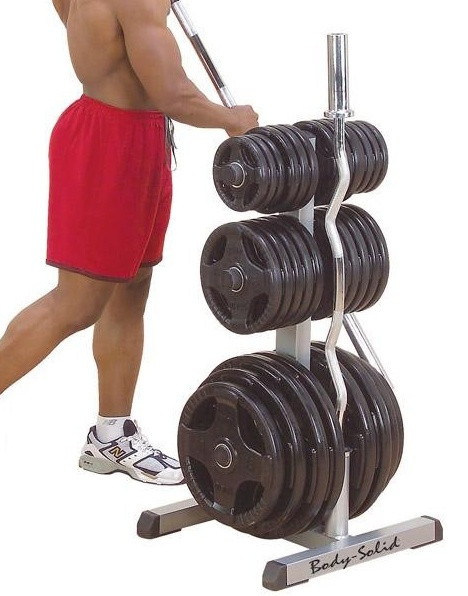 Подставка для олимпийских дисков и грифов--Body Solid GOWT